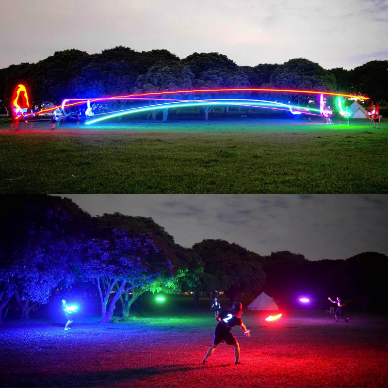 TOSY Flying Disc - 16 Million Colors RGB  Extremely Bright  Smart Modes  Camping Essentials for Teens/Kids/Adult/Men/Boys/Girls  Auto Light Up Rechargeable  Waterproof  175g - Image 3